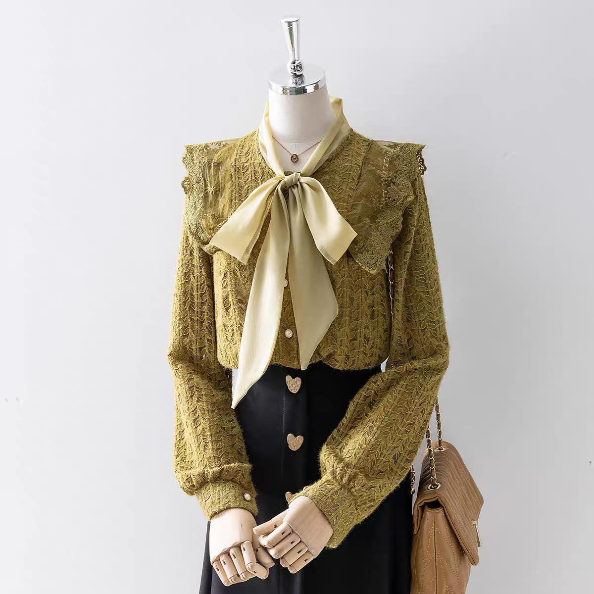 Back to school / work lace blouse ZVB106 image